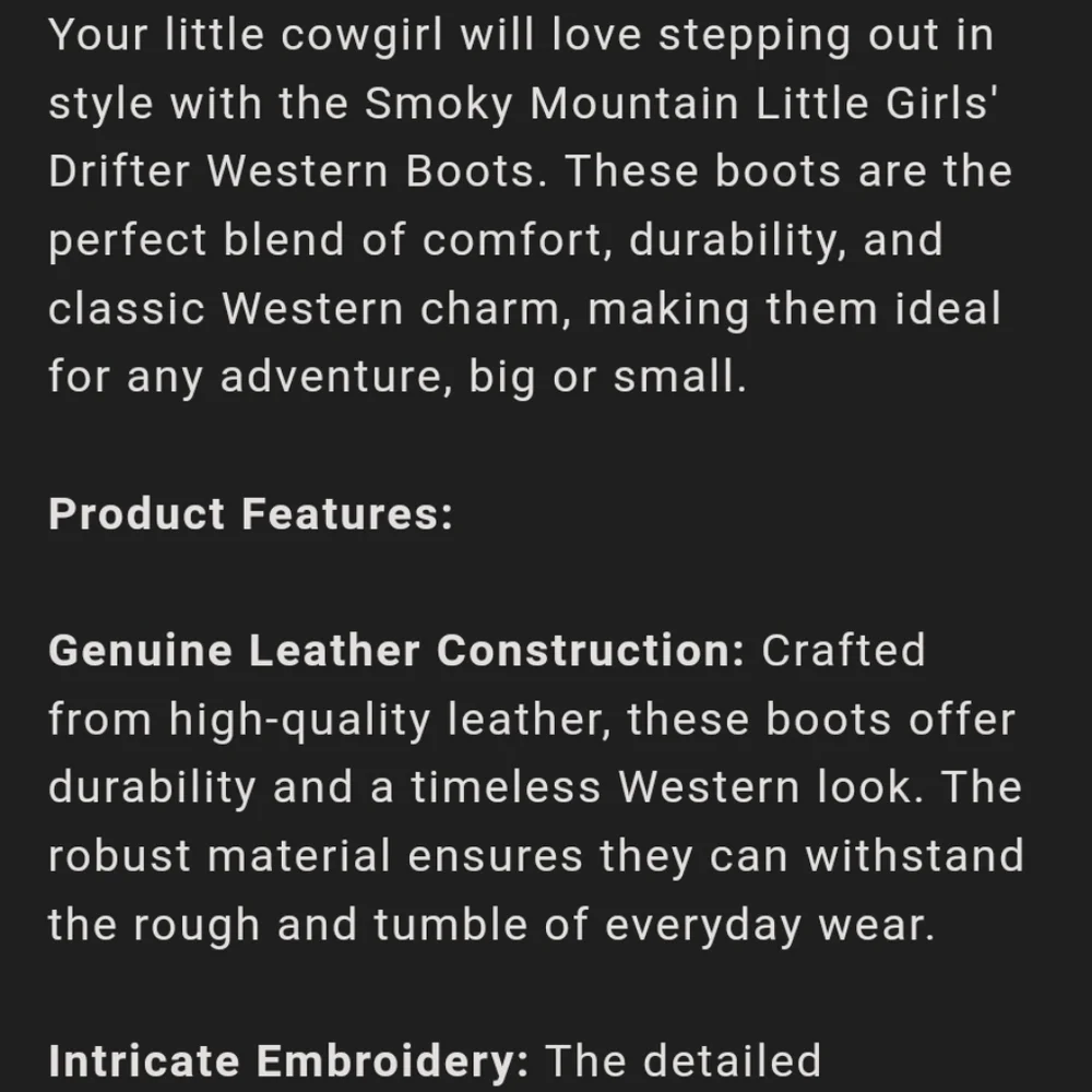 NIB Smoky Mountain Boots 👢